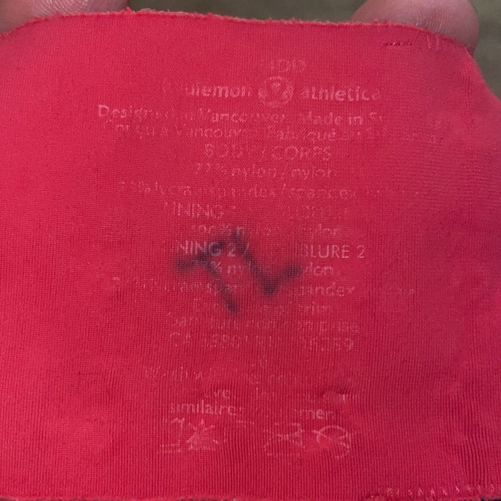 Lululemon Ta Ta Tamer II hot pink purple sports 2 bra lot - Picture 9 of 10